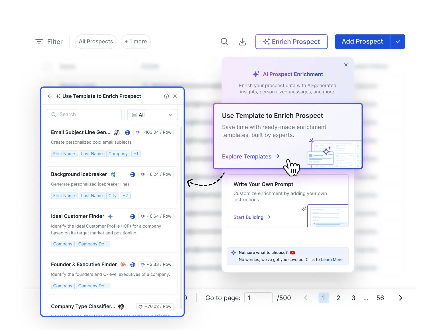 turn raw leads into rich profiles interface