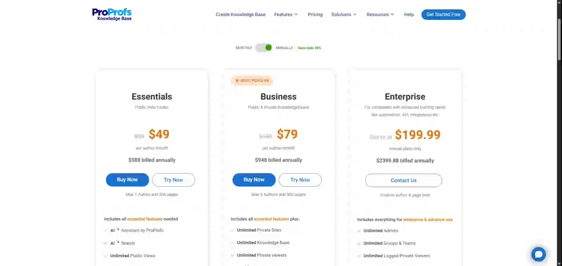 proprofs knowledge base