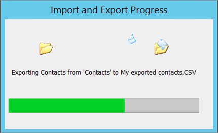 How to export contacts from outlook 12