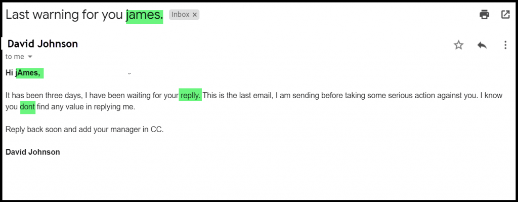 choose proper word while sending email