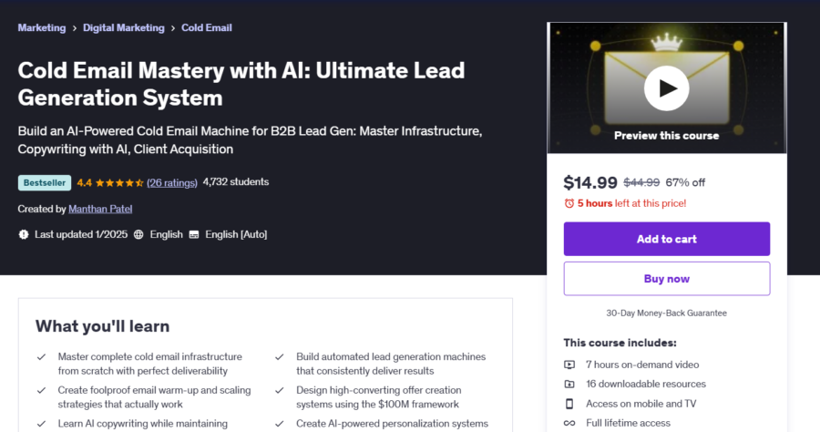 10 Best Cold Email Courses Available Online - 2025