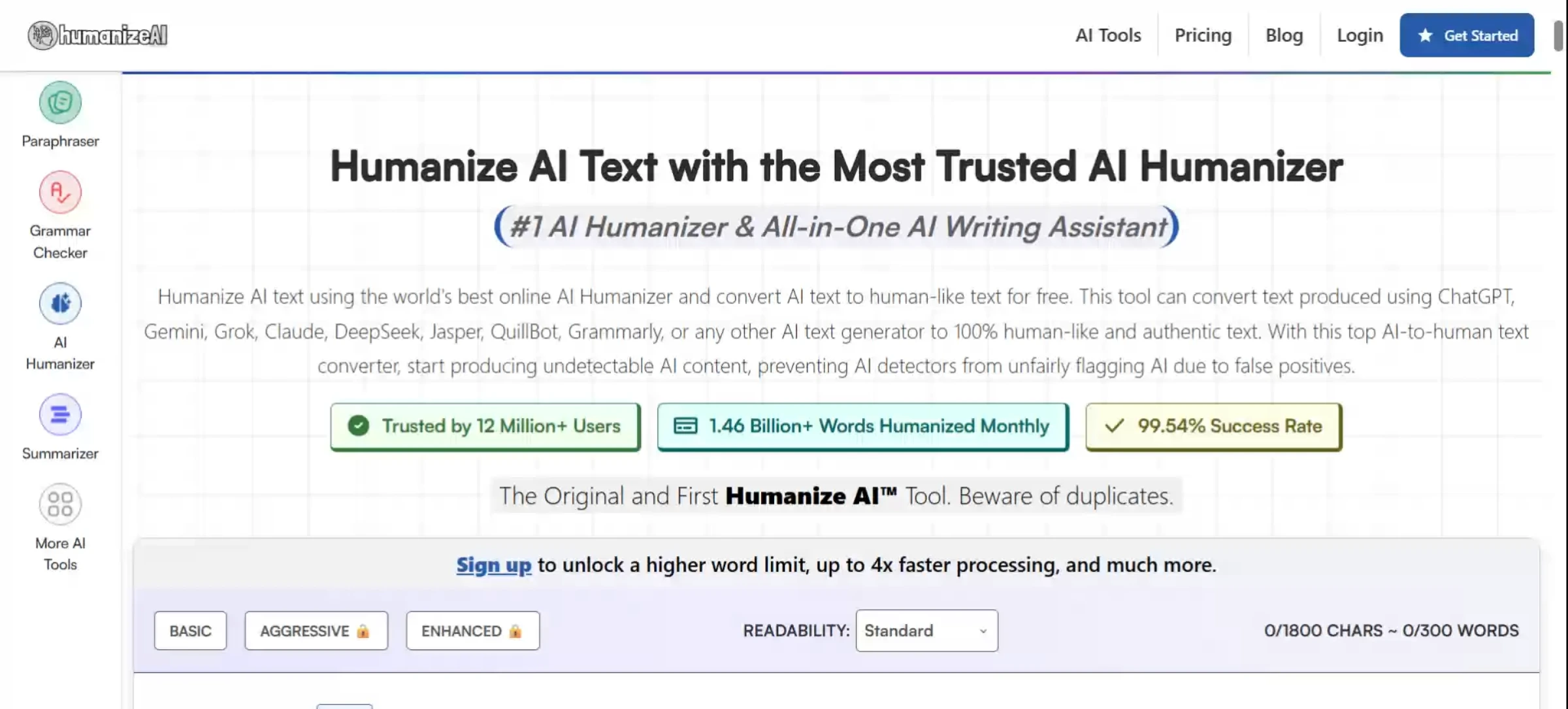 humanize ai website