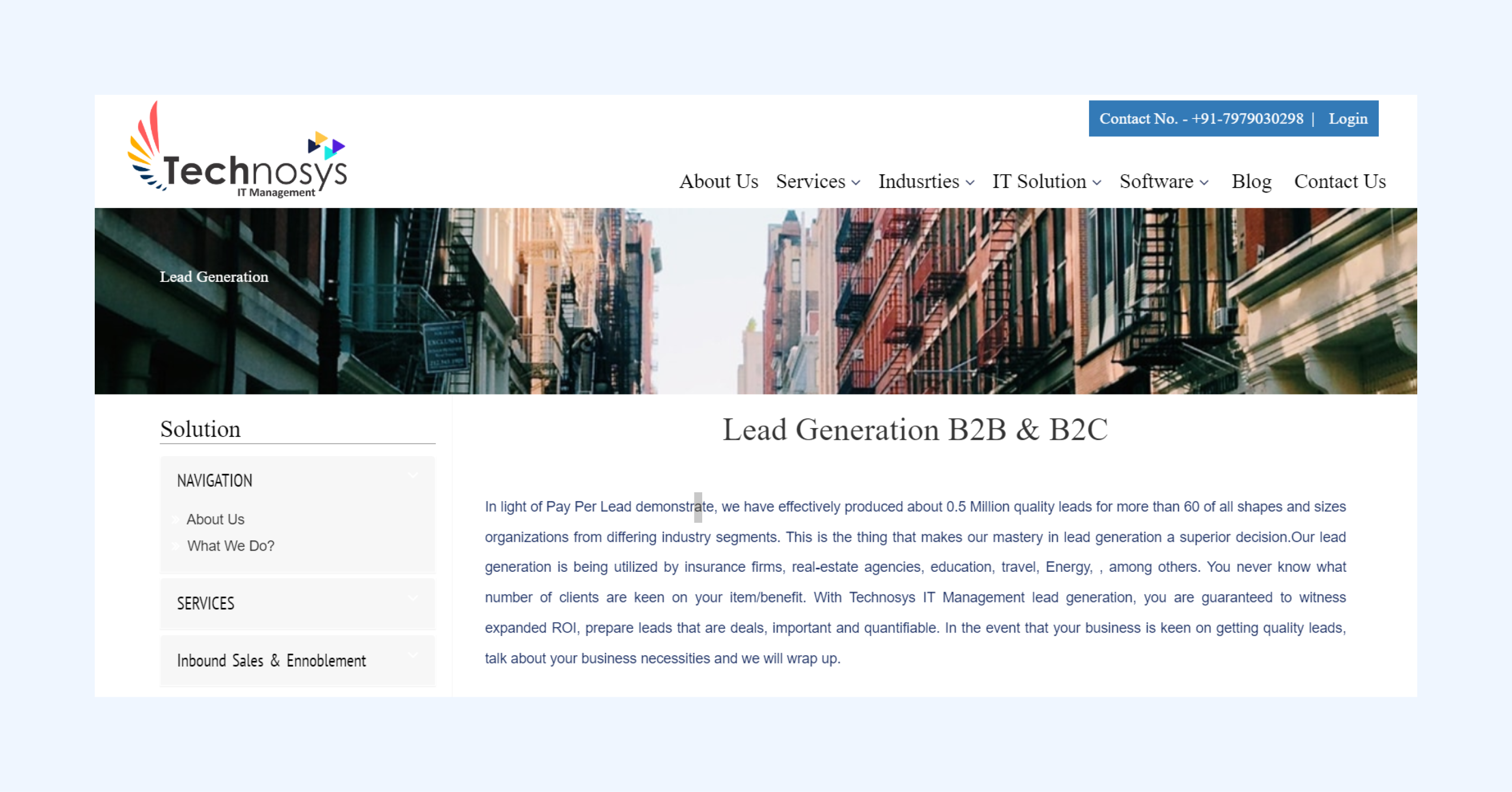 Technosys - lead gen in india