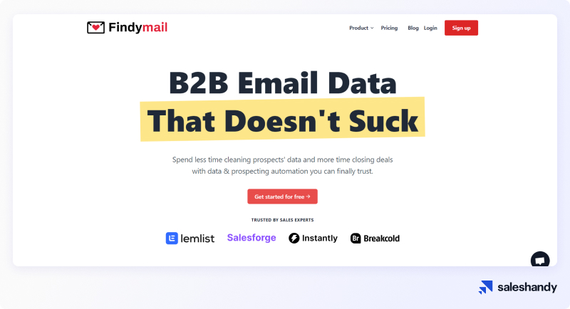 Findlymail is a email finding software.