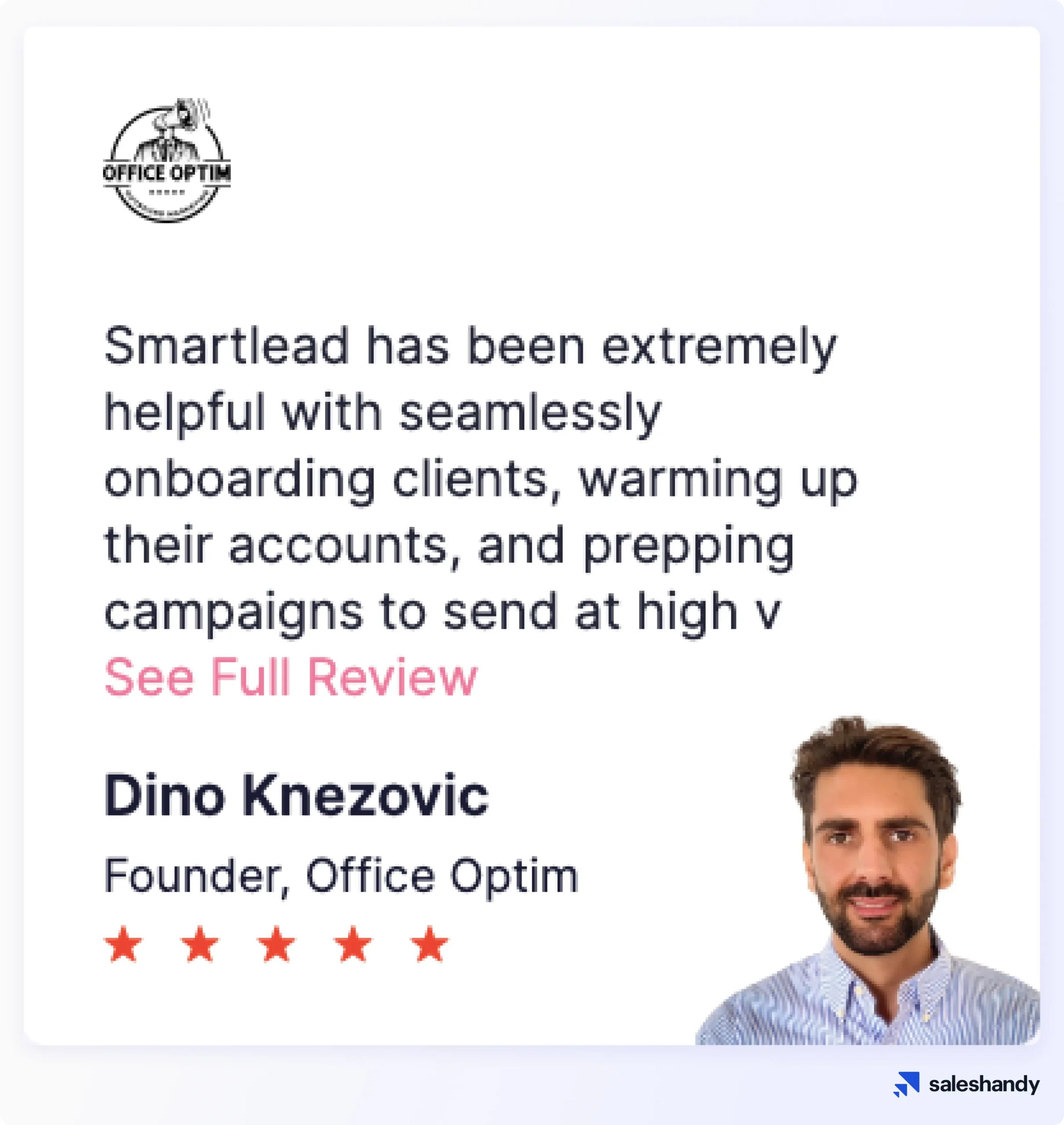 Smartlead user review.