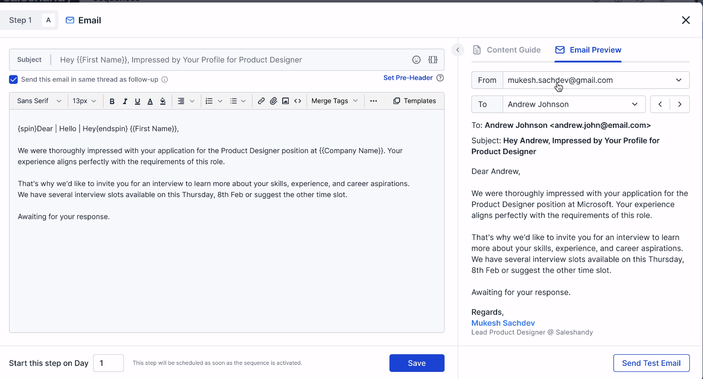 Introducing Email Preview: Spend less time in testing your cold emails