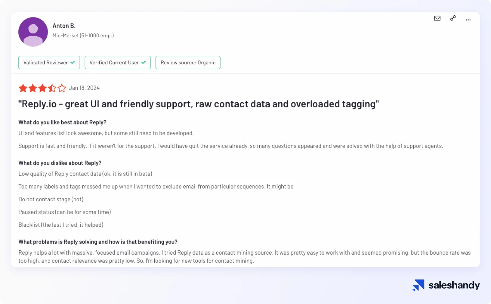 Reply.io review 