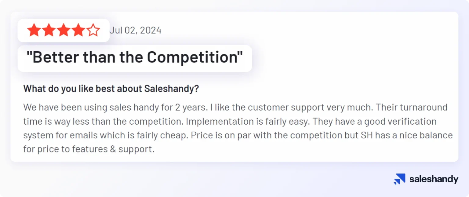Saleshandy review
