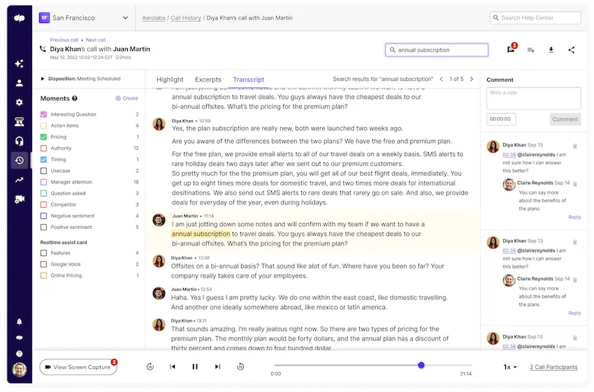 Dialpad dashboard