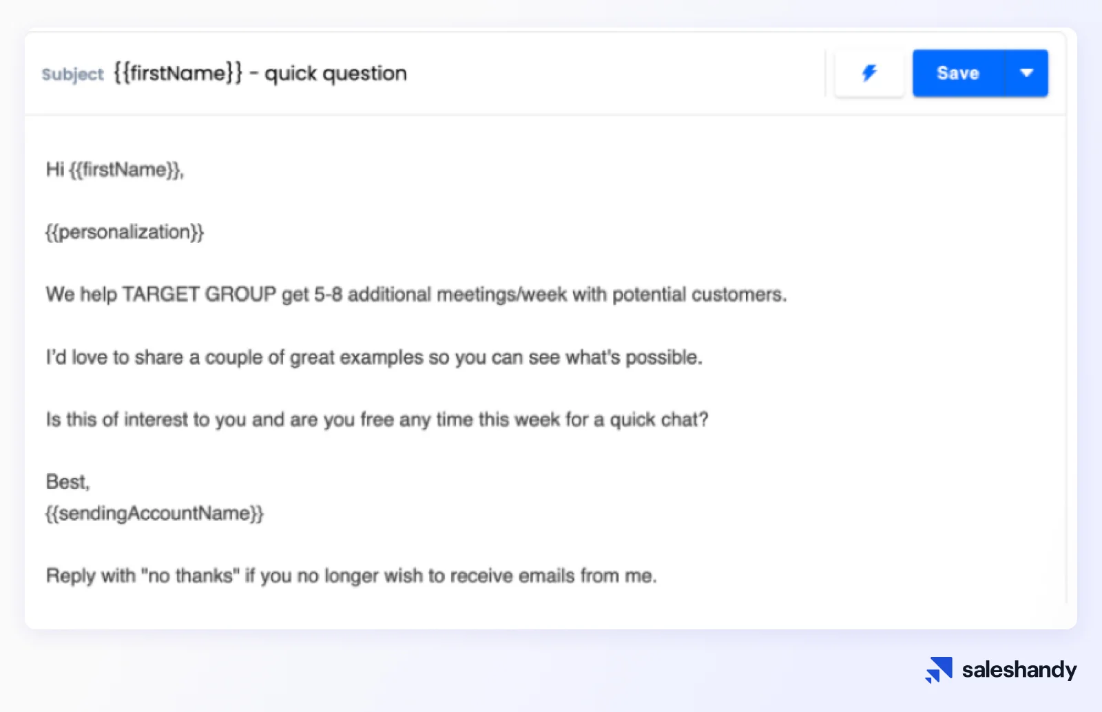 Instantly personalization features