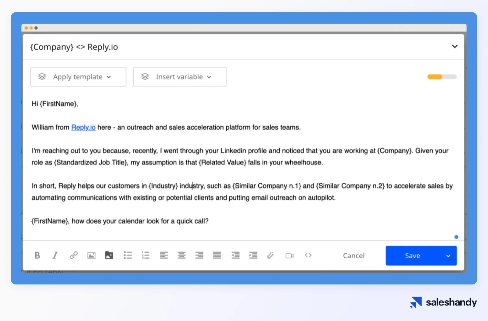 replyio personalization features