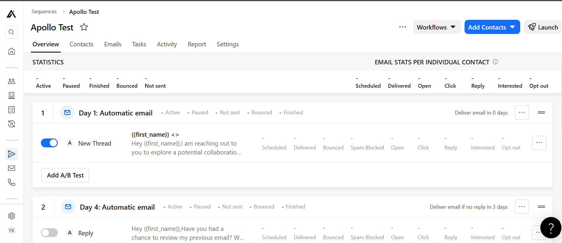 Apollo- email outreach tool
