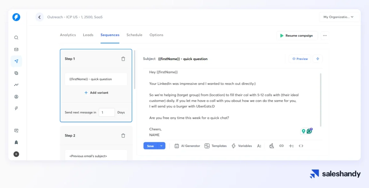 Instantly- one of the best cold email outreach tools