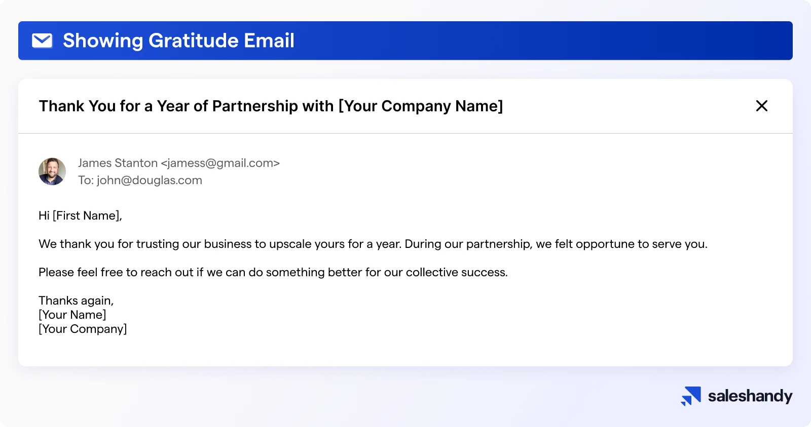 write b2b email example