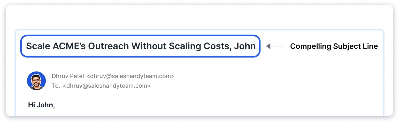 Write a professional subject line
