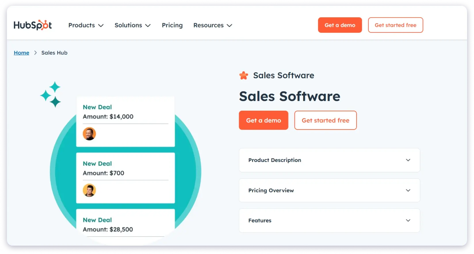 Hubspot sales hub