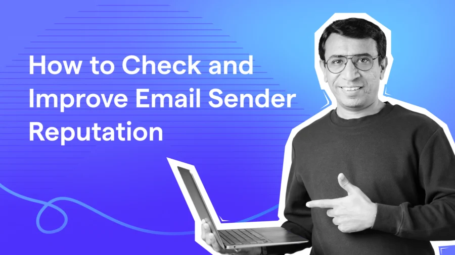 Your email sender reputation decides whether your emails land in inboxes or spam. In this blog, I'll show you how to check and improve it!