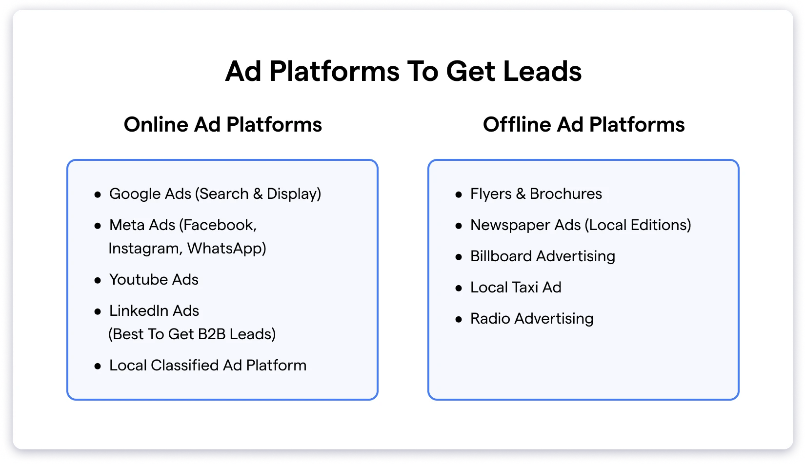 Ad Platforms To Get Leads