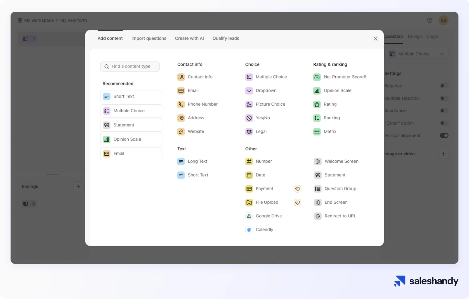 Typeform the lead generation tool