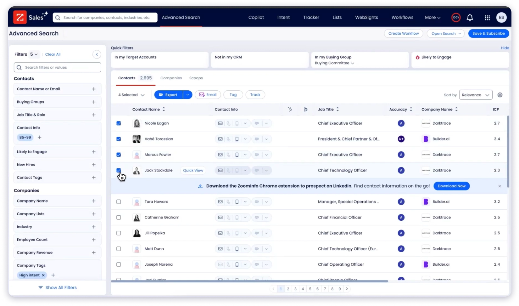 ZoomInfo the lead generation tool with data enrichment
