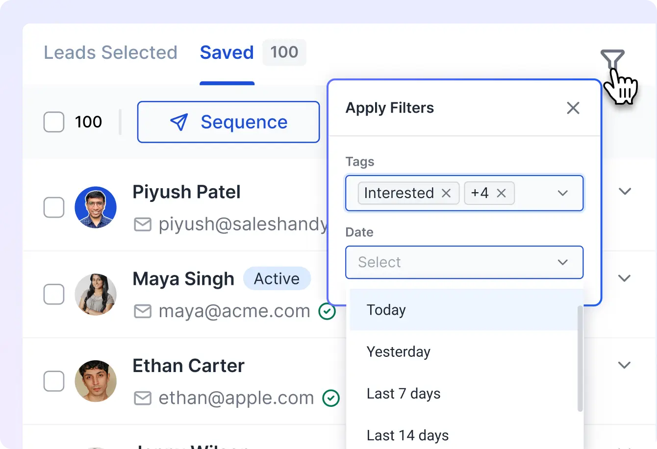 Tag & Filter Prospects Effortlessly