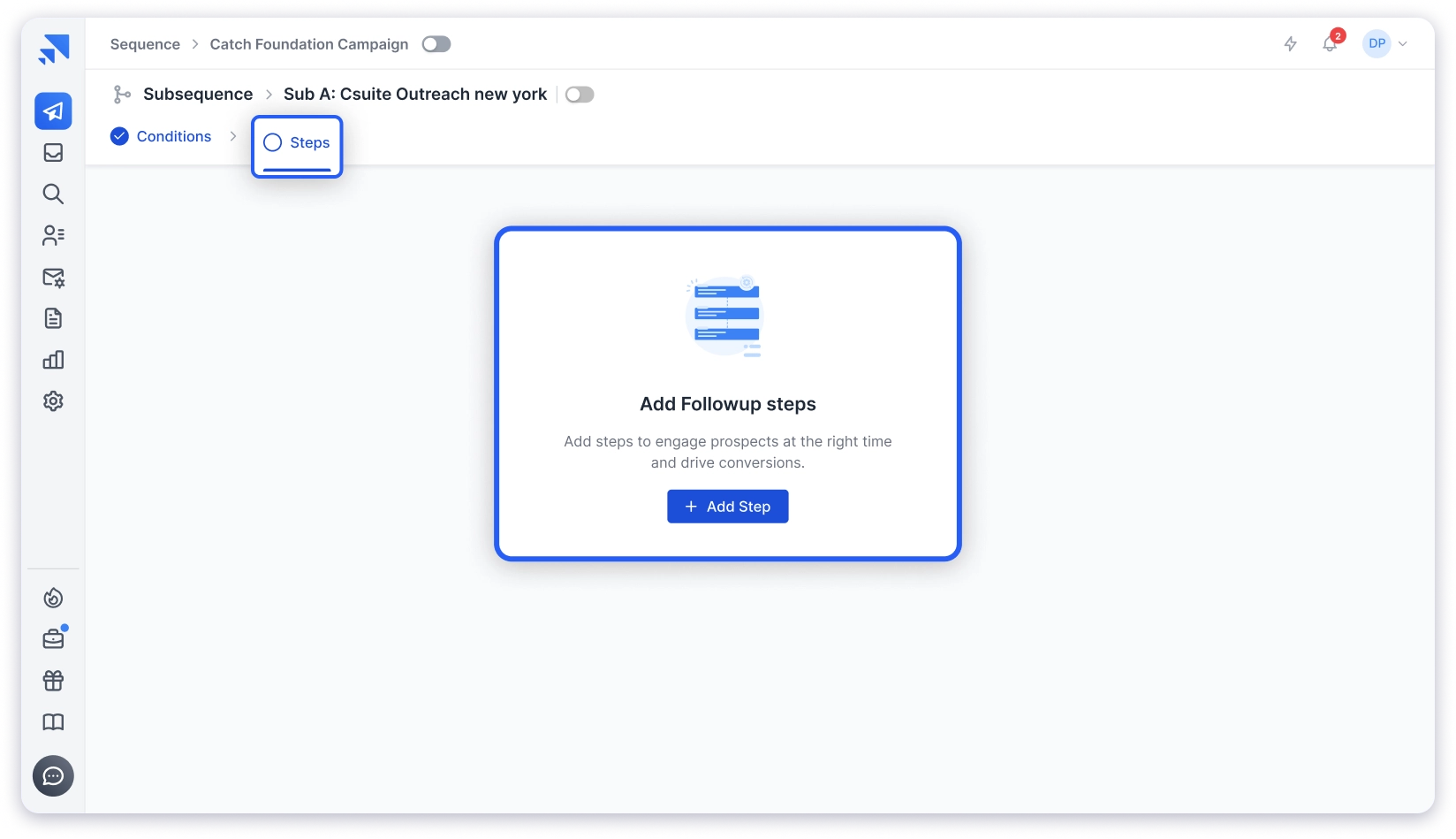 Create cold email drip campaign step 4