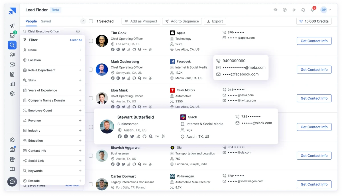 saleshandy b2b lead finder