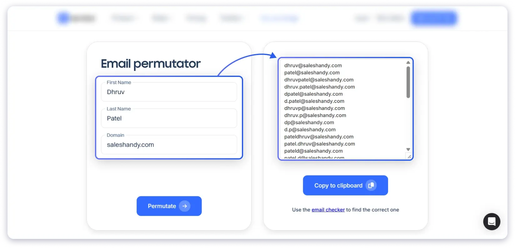 Find Email Address with  Email Permuators