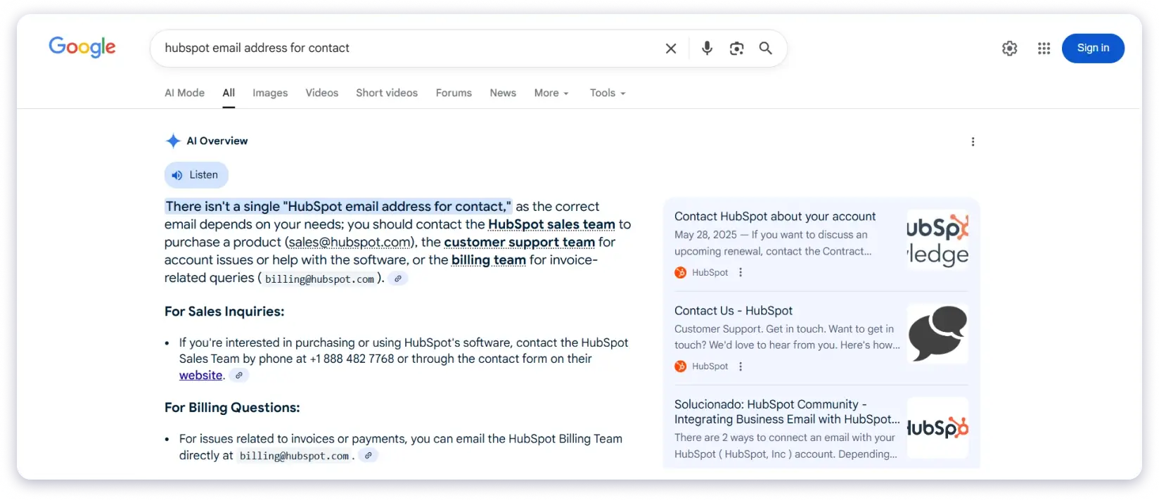 Find Email Address from Google
