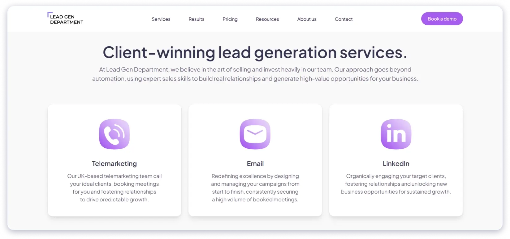 Lead Generation Department Company in UK