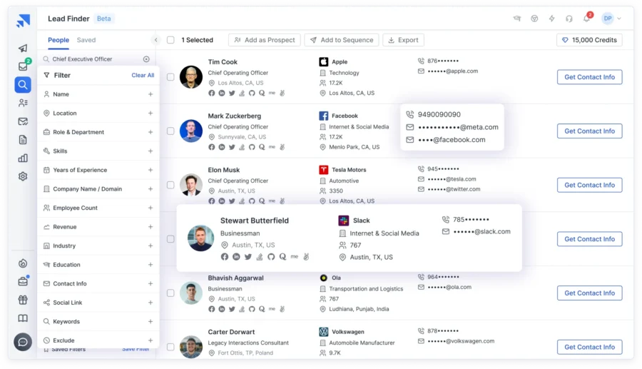Saleshandy Lead Finder