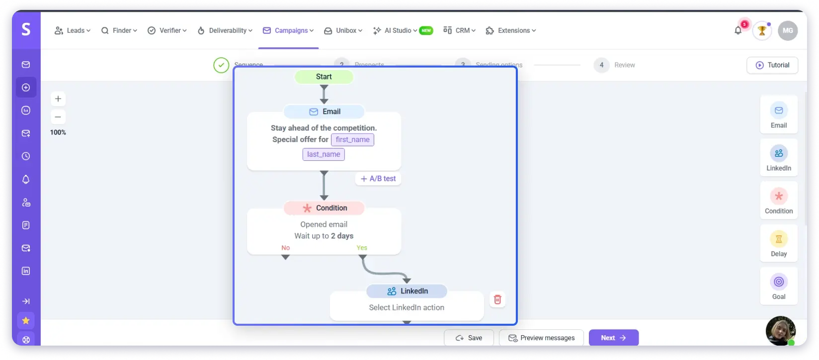 Snov the cold emailing tool for drip campaigns