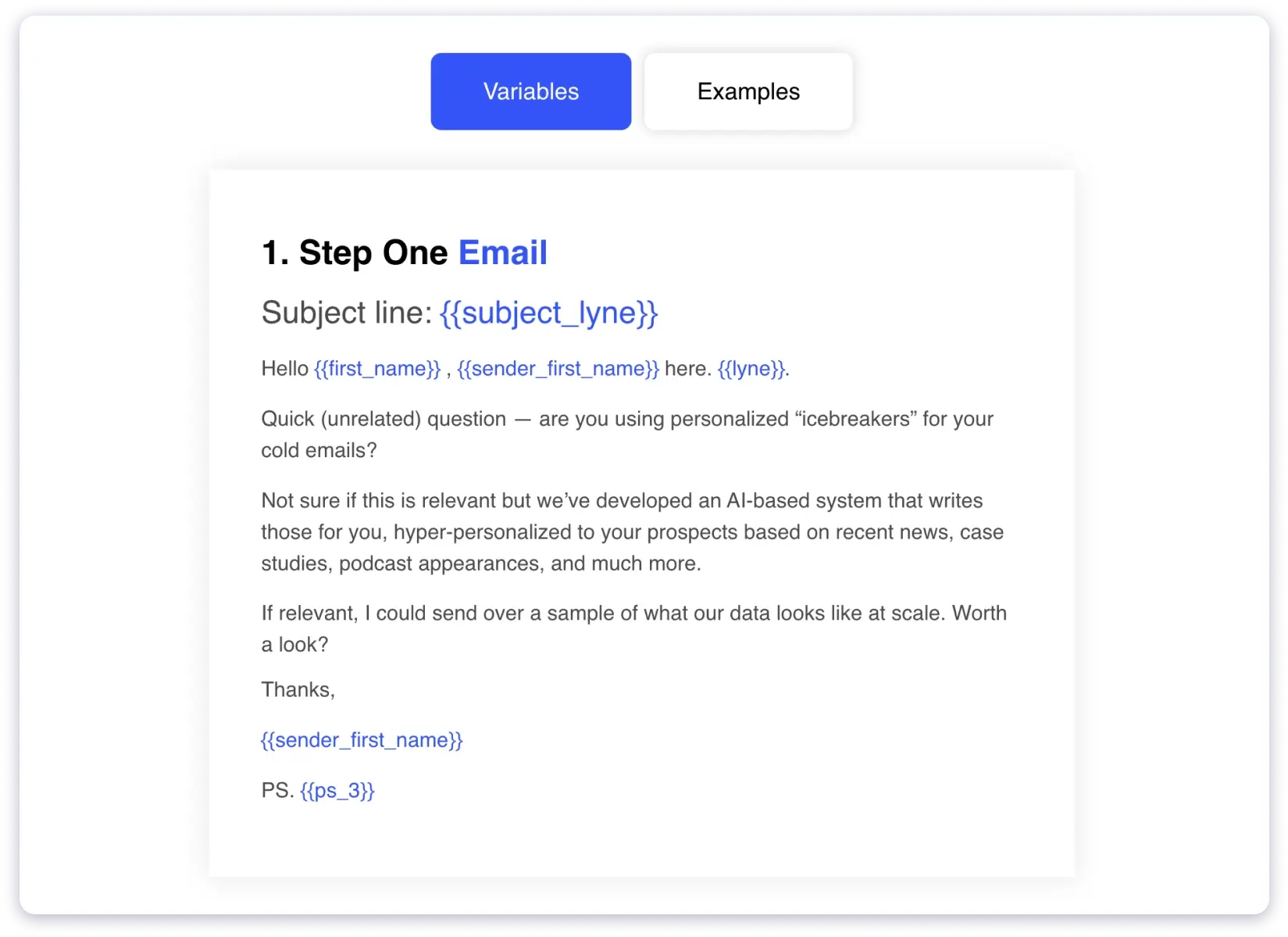 Lyne Email Personalization