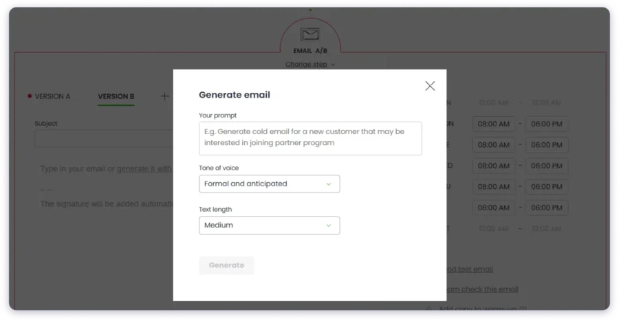 ai email generator woodpecker