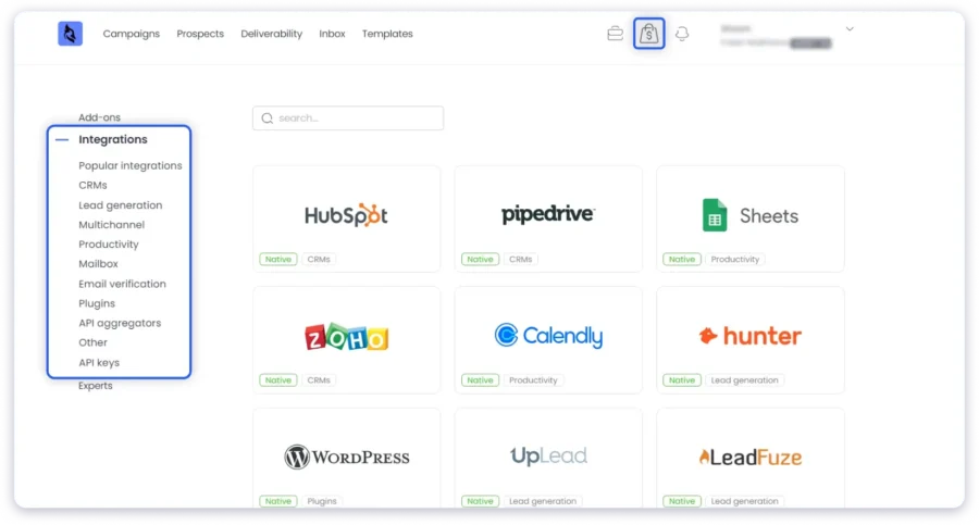 integrations on woodpecker