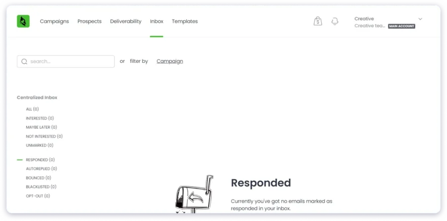 prospect reply inbox on woodpecker