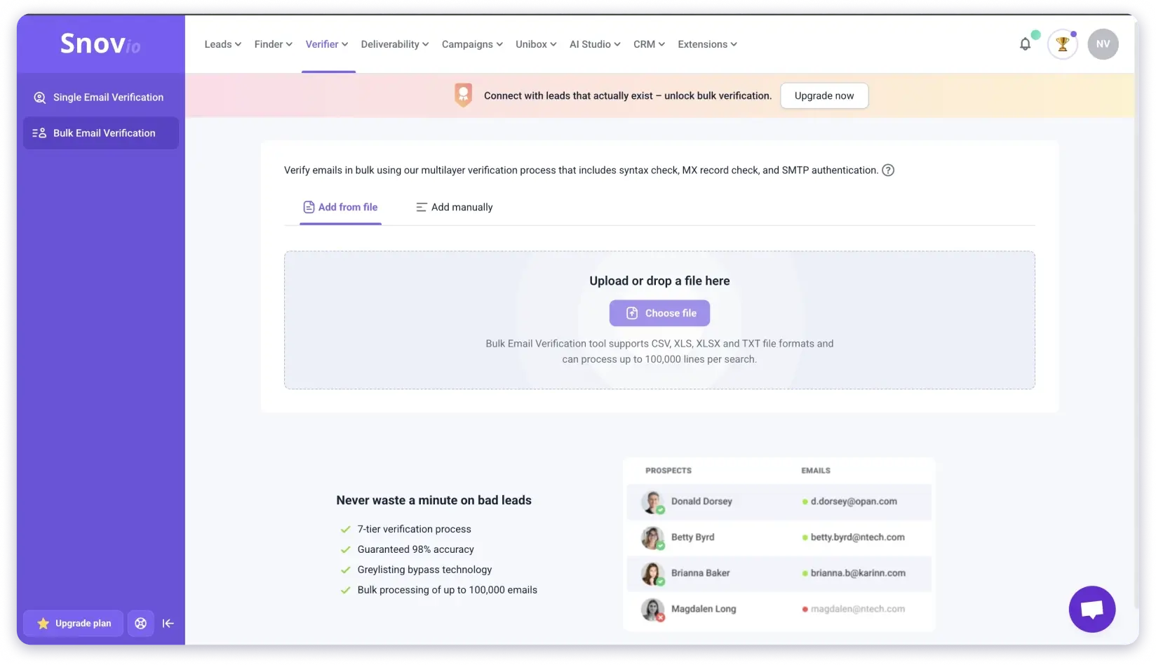 Snovio Email Verifier