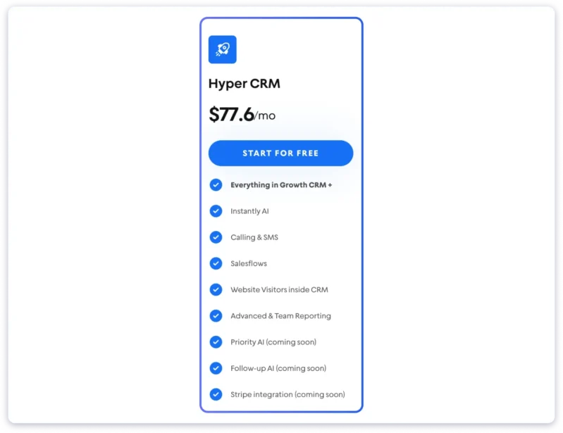 Hypergrowth CRM Plan