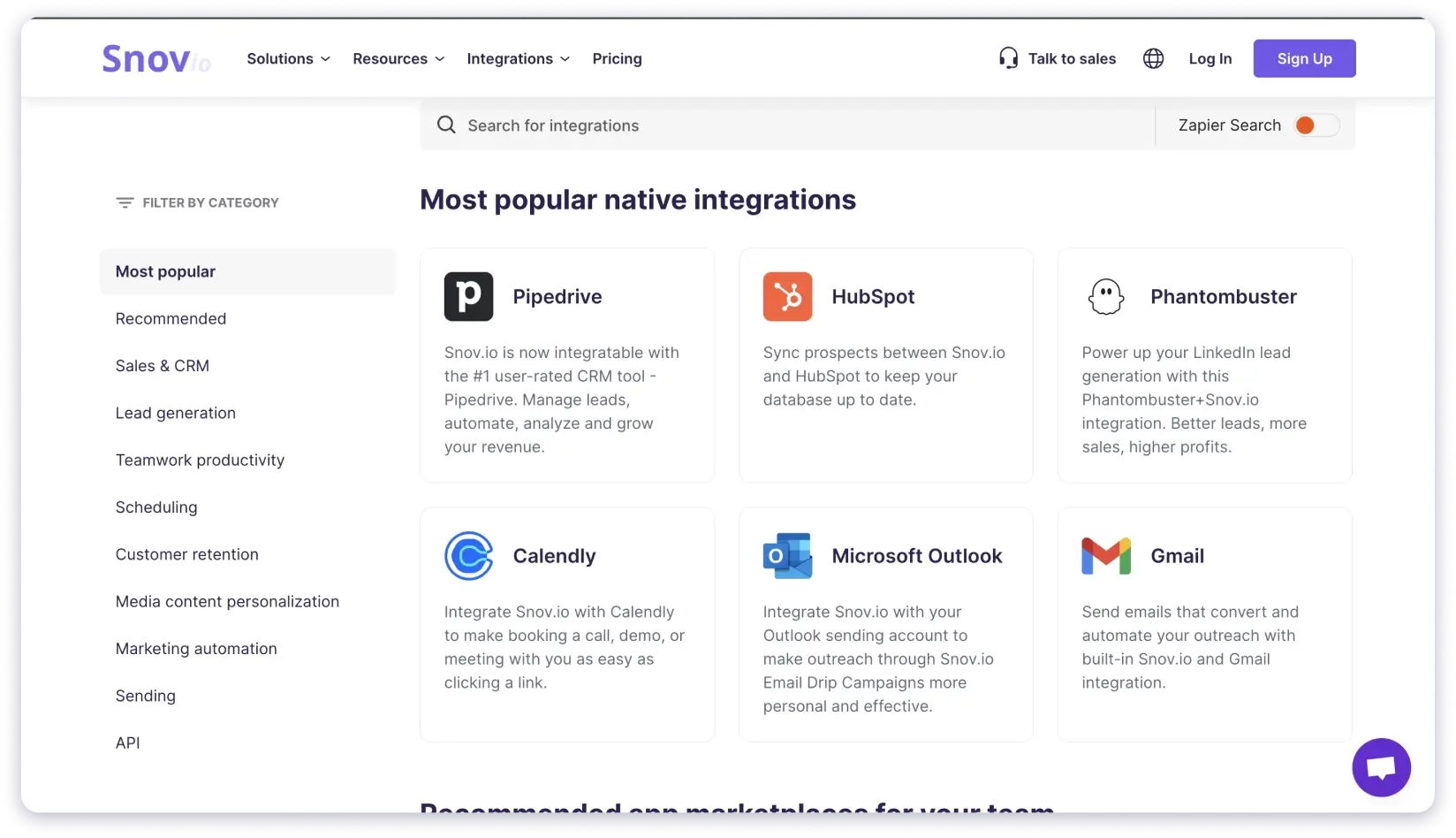 Snov.io Integrations
