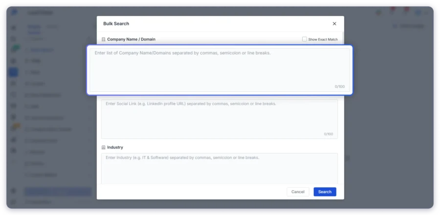 Saleshandy Lead Finder to Extract Leads in Bulk