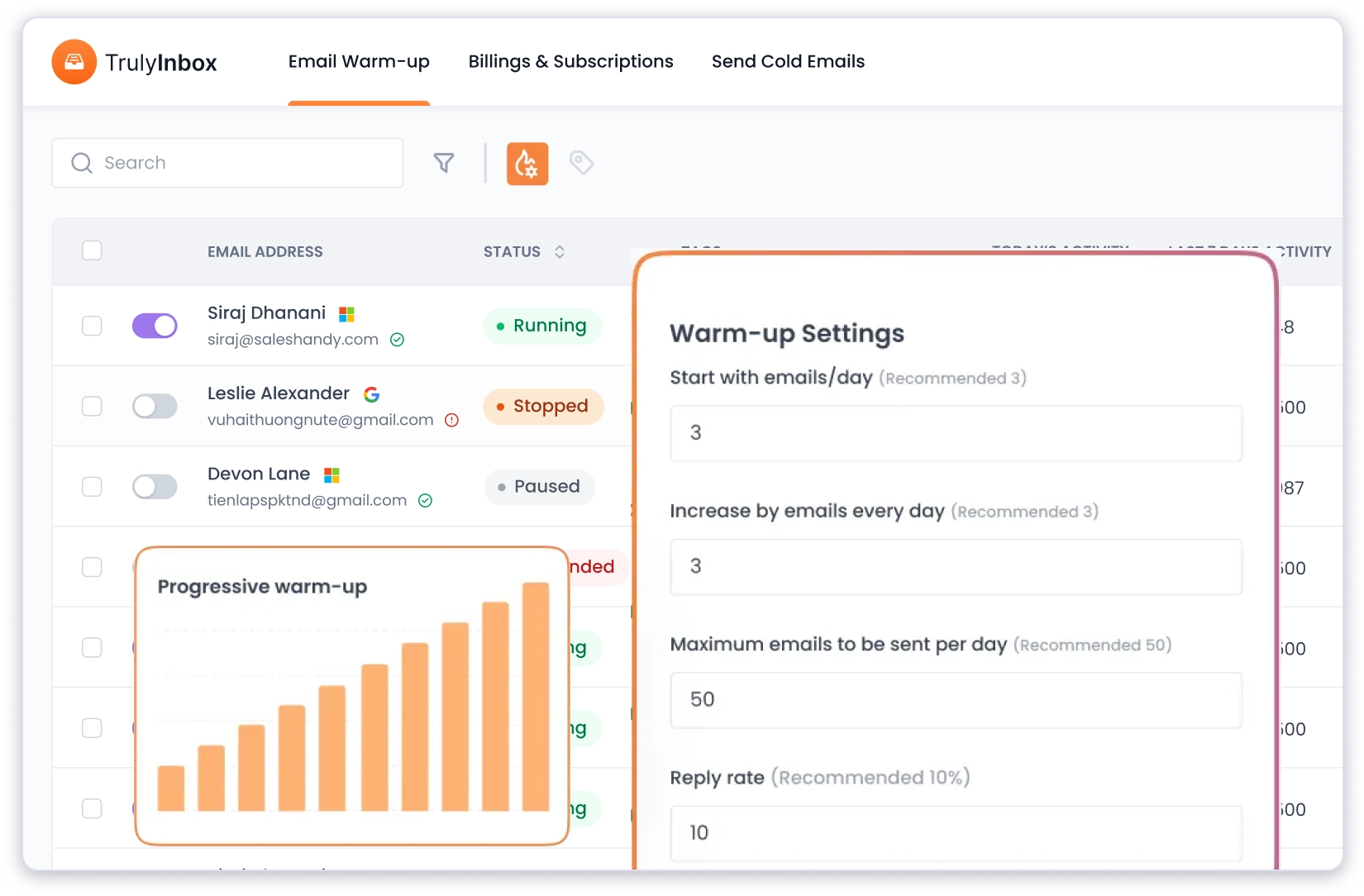 Trulyinbox the best email warm up tool