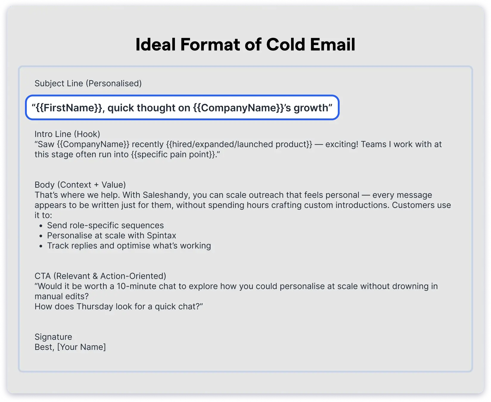 Personalized Subject line apart from {{First Name}}