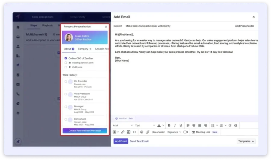 Klenty a advanced outbound automation alternative to Apollo