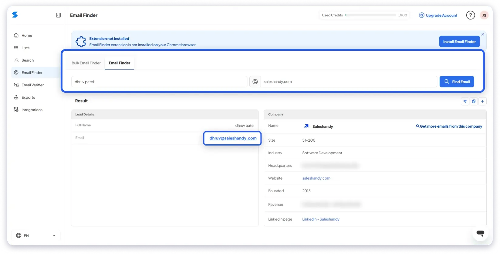 Skrapp.io Email Finder