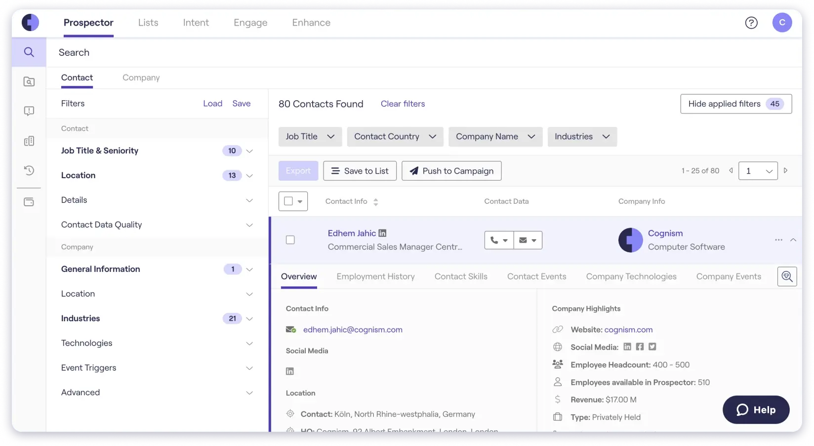Cognism Email Finder