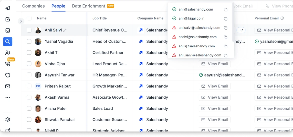 Saleshandy email finder