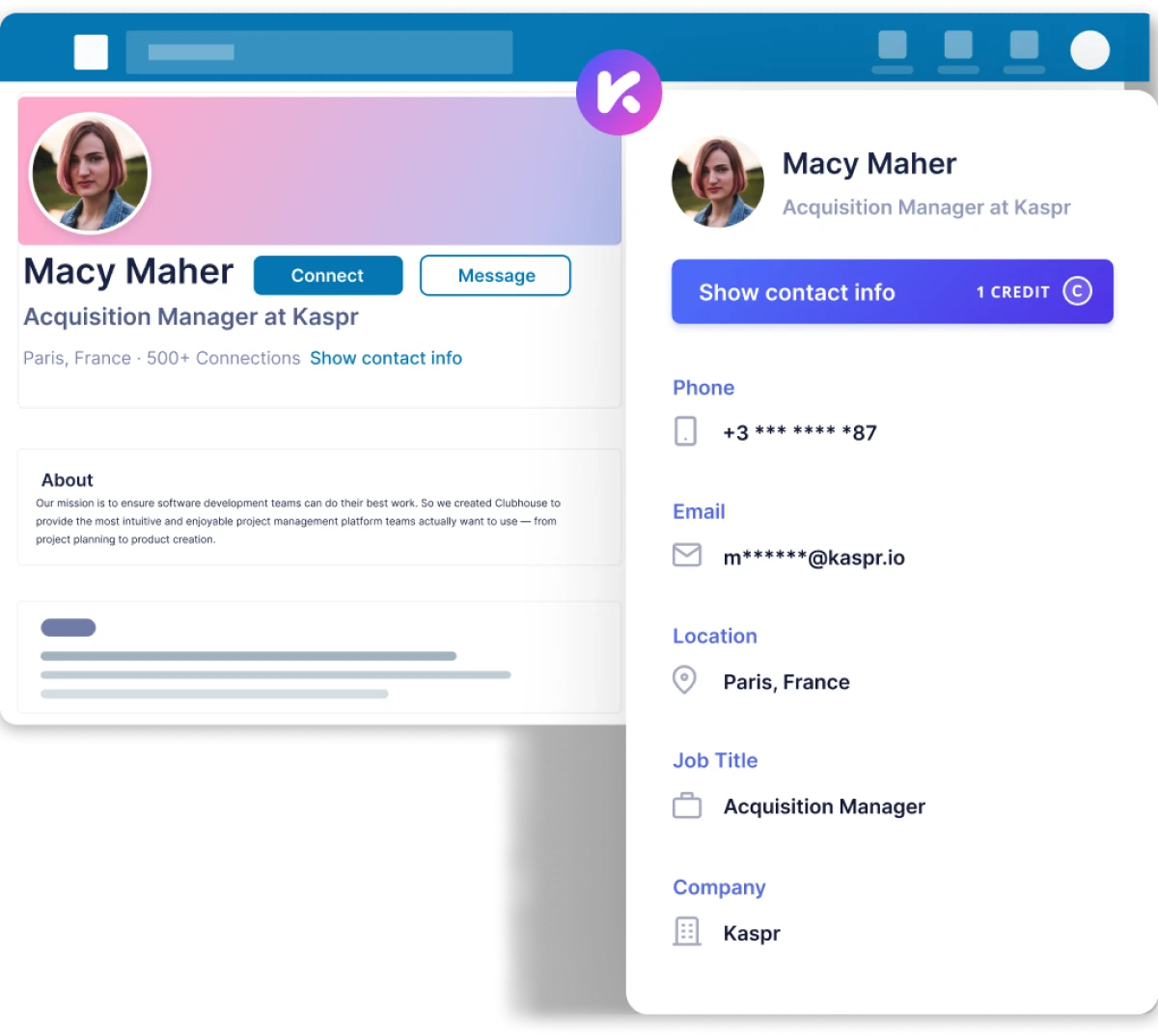 Kaspr Email Extraction