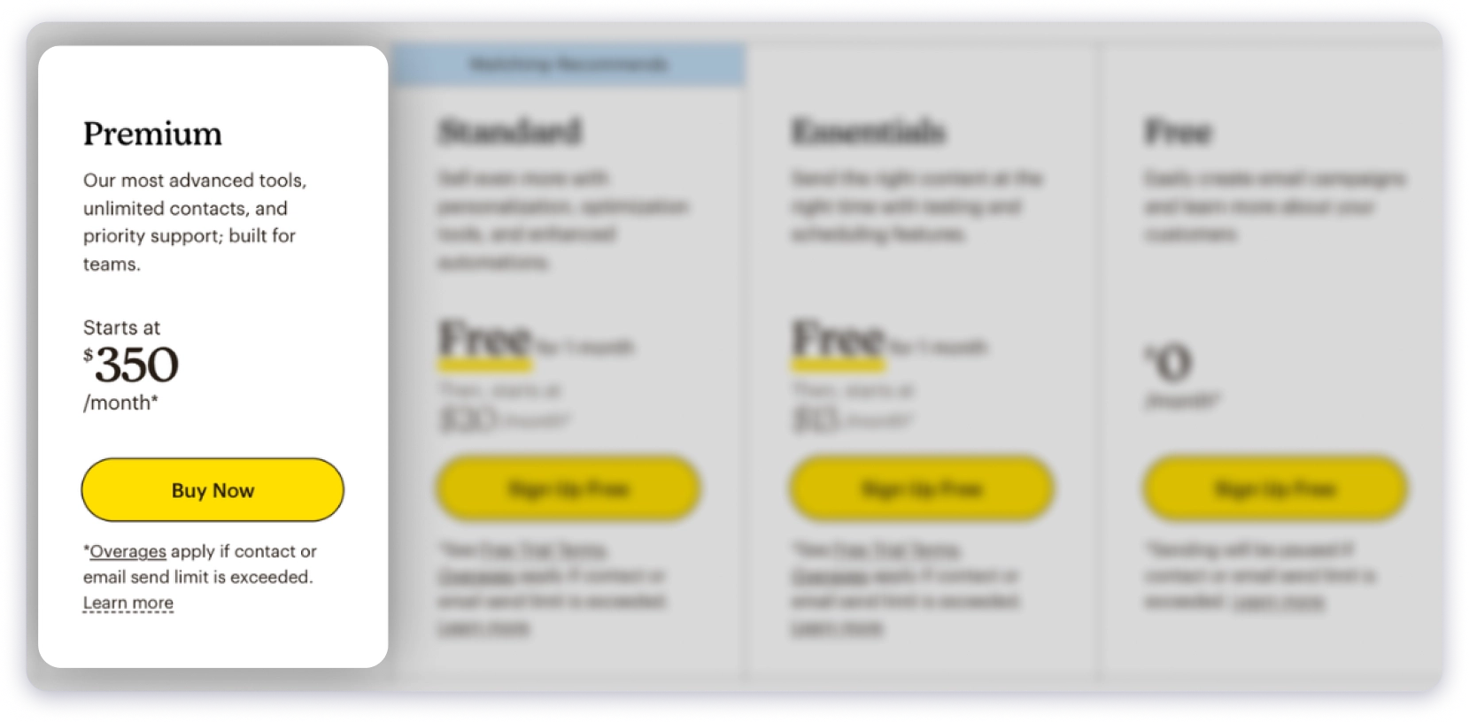 Mailchimp Premium Pricing