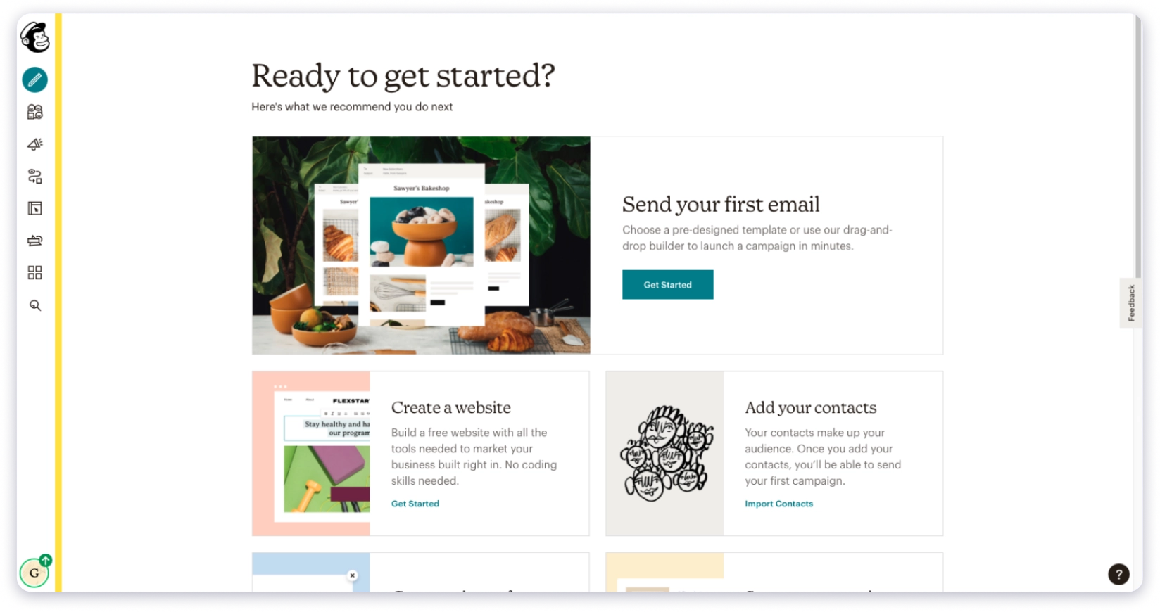 Mailchimp Dashboard