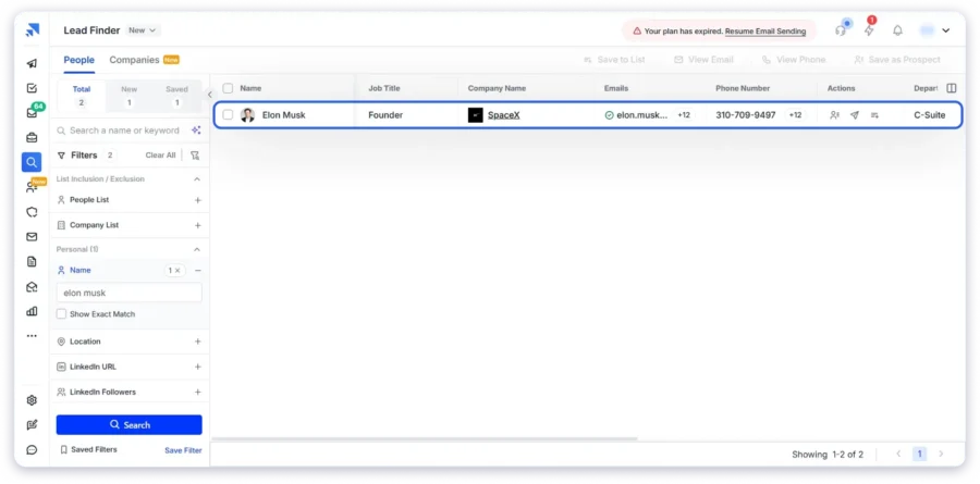 Saleshandy Phone Number Lookup Tools